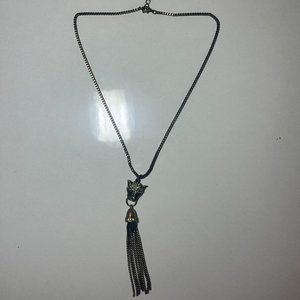 Charming Charlie vintage-looking tiger necklace